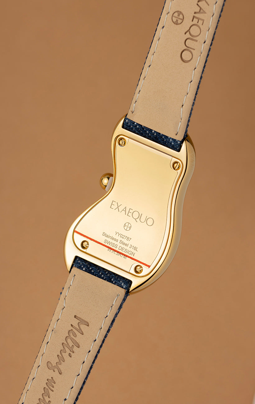 Exaequo Melting Watch Denim Gold