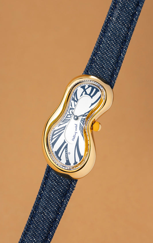 Exaequo Melting Watch Denim Gold