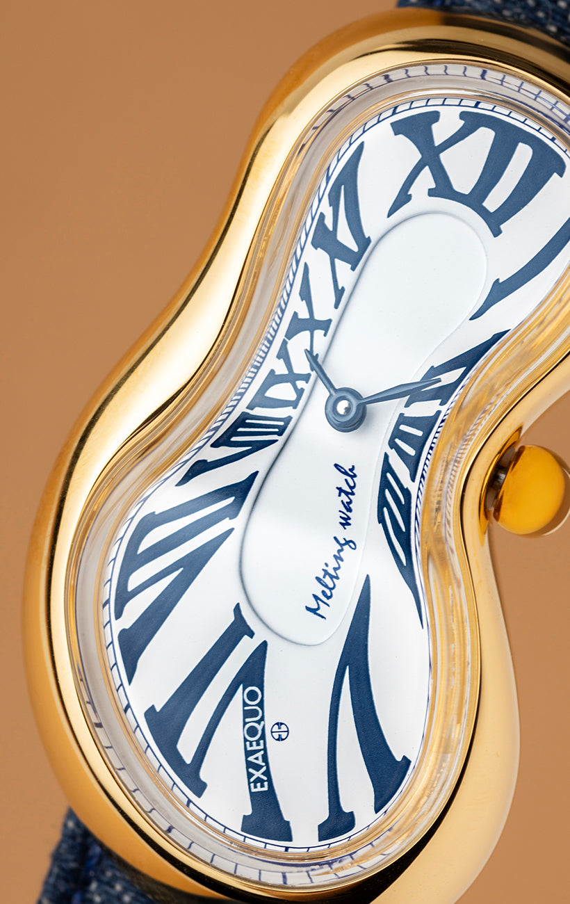 Exaequo Melting Watch Denim Gold